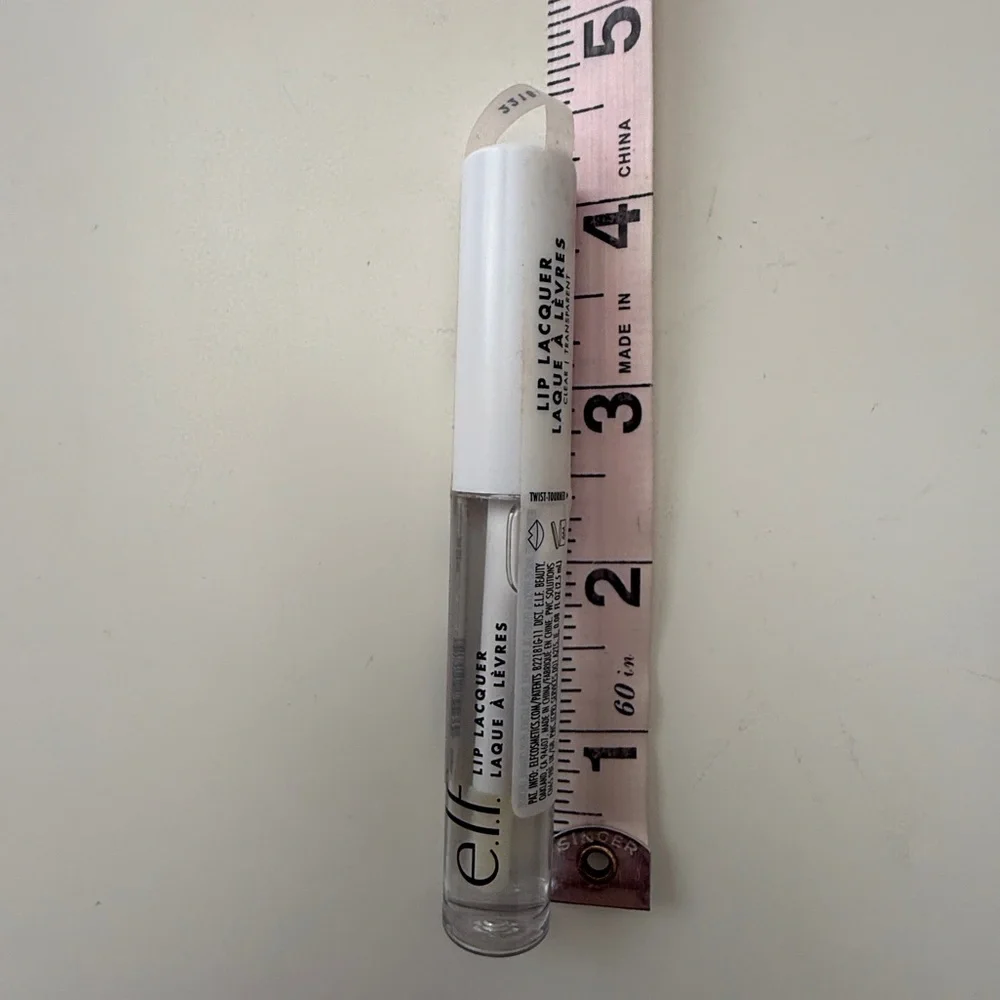 e.l.f. Lip Lacquer Sheer Clear Color, Infused With Vitamins A & E